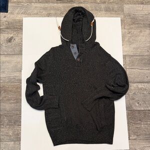 Ocean Current Charcoal Hooded Pullover